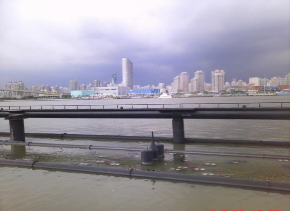 喷泉项目施工完毕后构件近景图